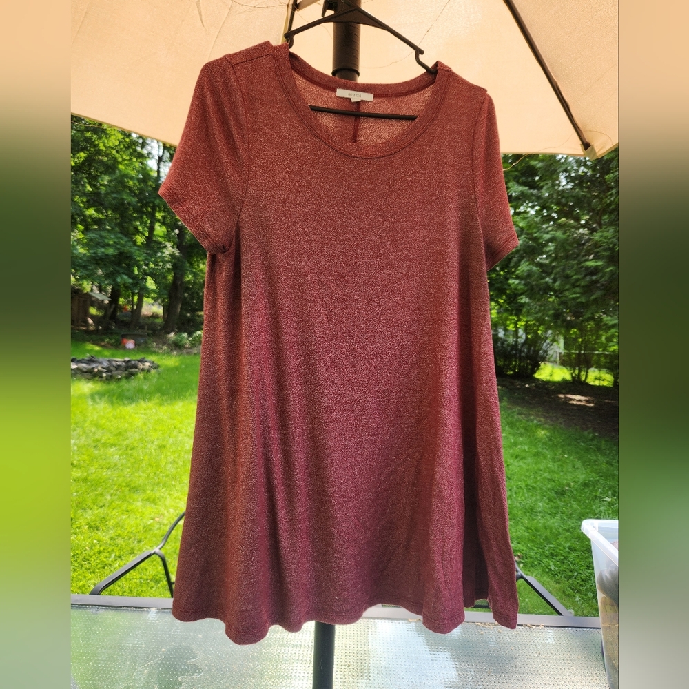 Acemi Maroon Casual Tee